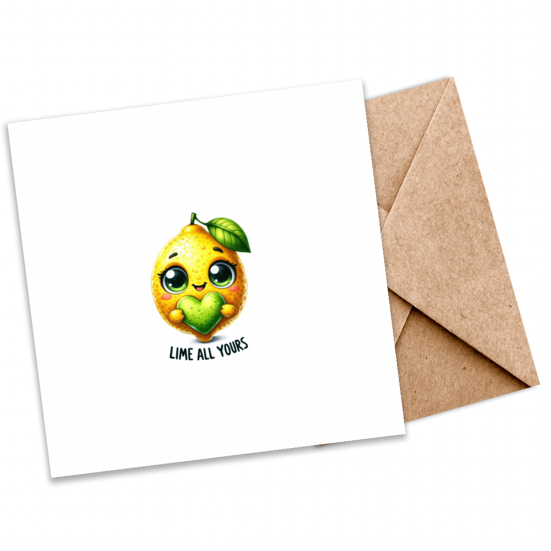 Lime All Your… – Eco-Friendly Plantable Greeting Card with Lime Image”