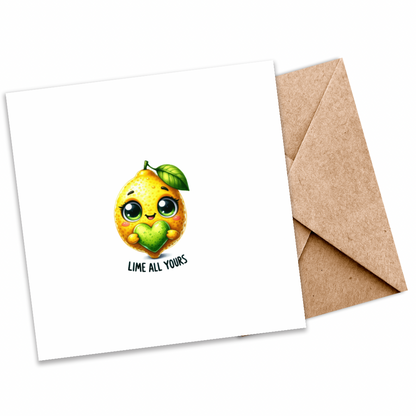 Lime All Your… – Eco-Friendly Plantable Greeting Card with Lime Image”