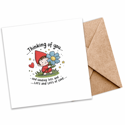 Thinking of You Seeded Card |Eco-Friendly Plantable Greeting Card