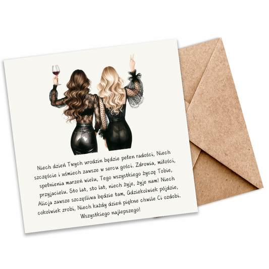 Eco-Friendly Best Friend Polish Birthday Card | Plantable Seeded Card