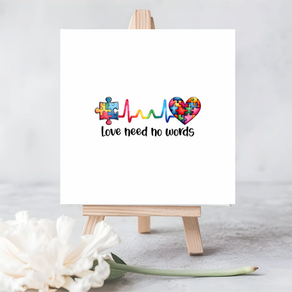 Love Need No Words |Eco-Friendly Seeded Plantable Greetings Card