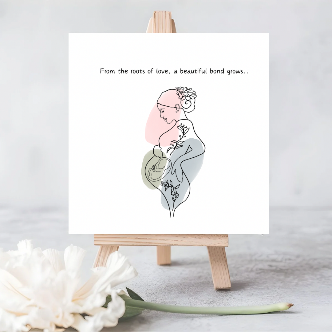 Eco-Friendly Pregnancy Seeded Card