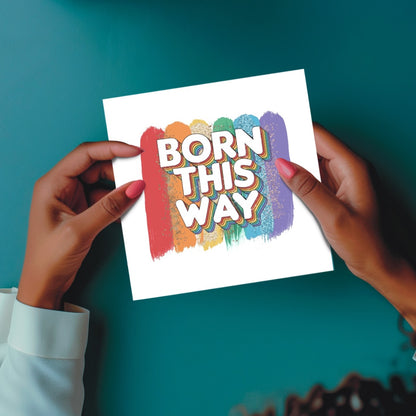 LGBTQ+ ‘Born This Way’ Seeded Card | Eco-Friendly Plantable Greeting