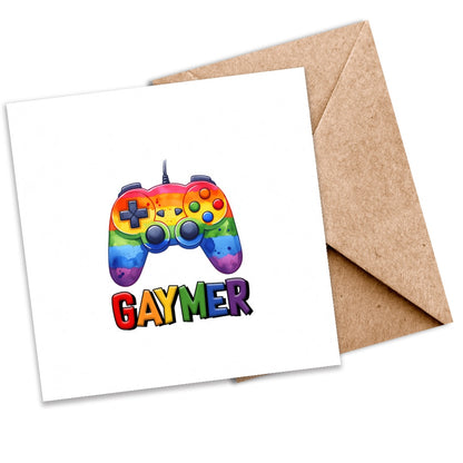 LGBTQ+ ‘Gaymer’ Seeded Card | Eco-Friendly Plantable Greeting