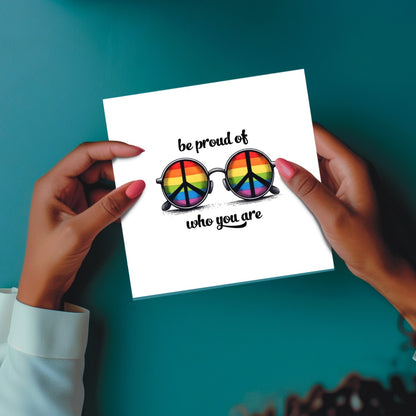 LGBTQ+ ‘Be Proud of Who You Are’ Seeded Card - Eco-Friendly Plantable Greeting