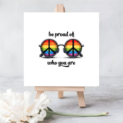 LGBTQ+ ‘Be Proud of Who You Are’ Seeded Card - Eco-Friendly Plantable Greeting