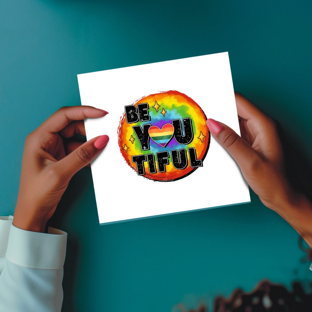 LGBTQ+ ‘Be You-tiful’ Seeded Card | Eco-Friendly Plantable Greeting