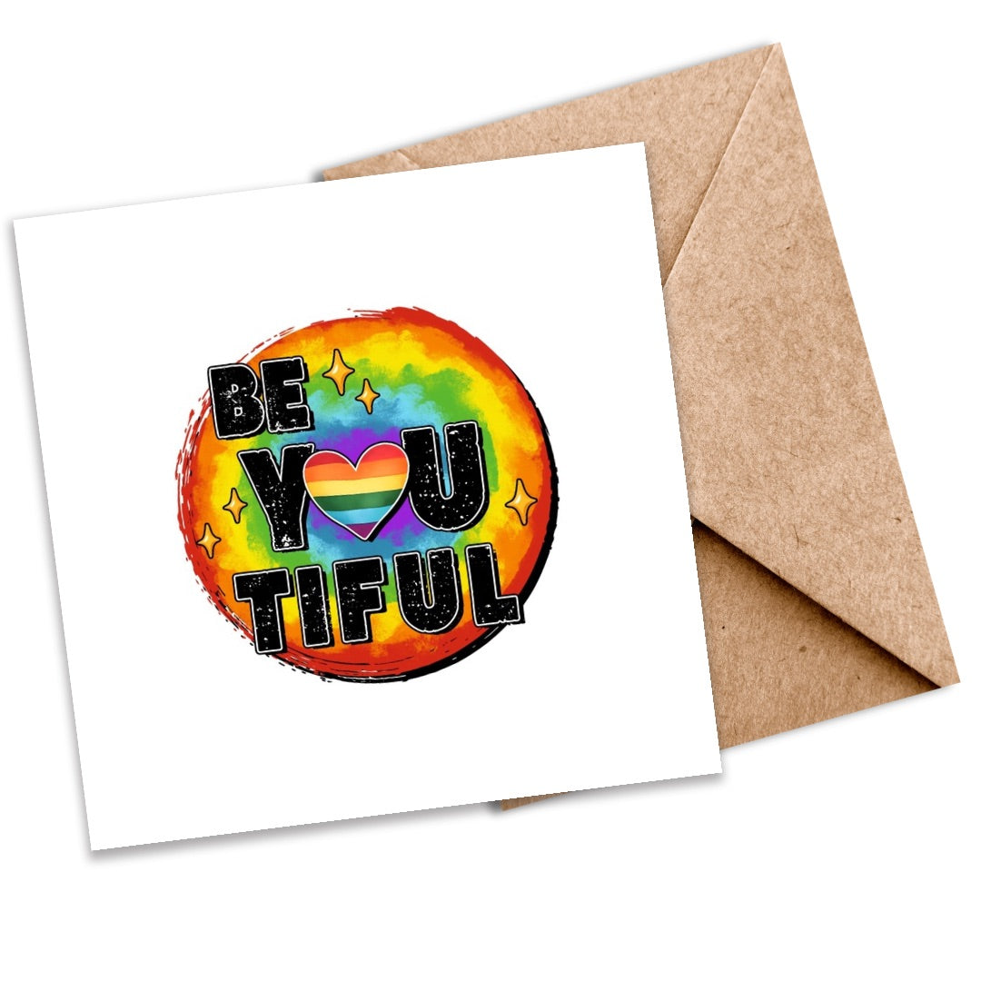 LGBTQ+ ‘Be You-tiful’ Seeded Card | Eco-Friendly Plantable Greeting