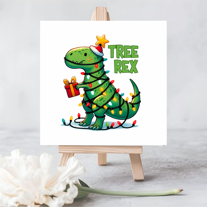 Kids Dino Eco-Friendly Seeded Christmas Card