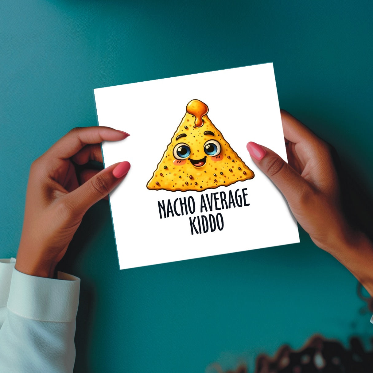 Nacho Average Kiddo" Seeded Card