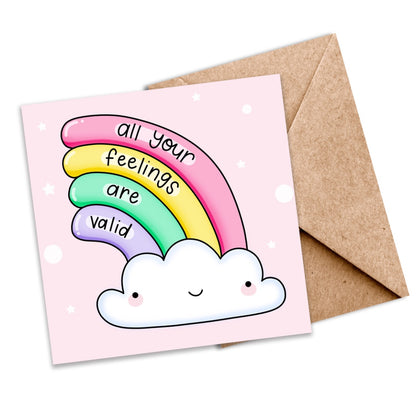 All your feelings are valid | eco-friendly seeded greeting cards