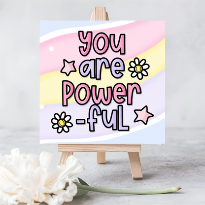 Eco-Friendly Seed Card - ‘You Are Powerful’ | Blooming Well-Being Greeting Cards