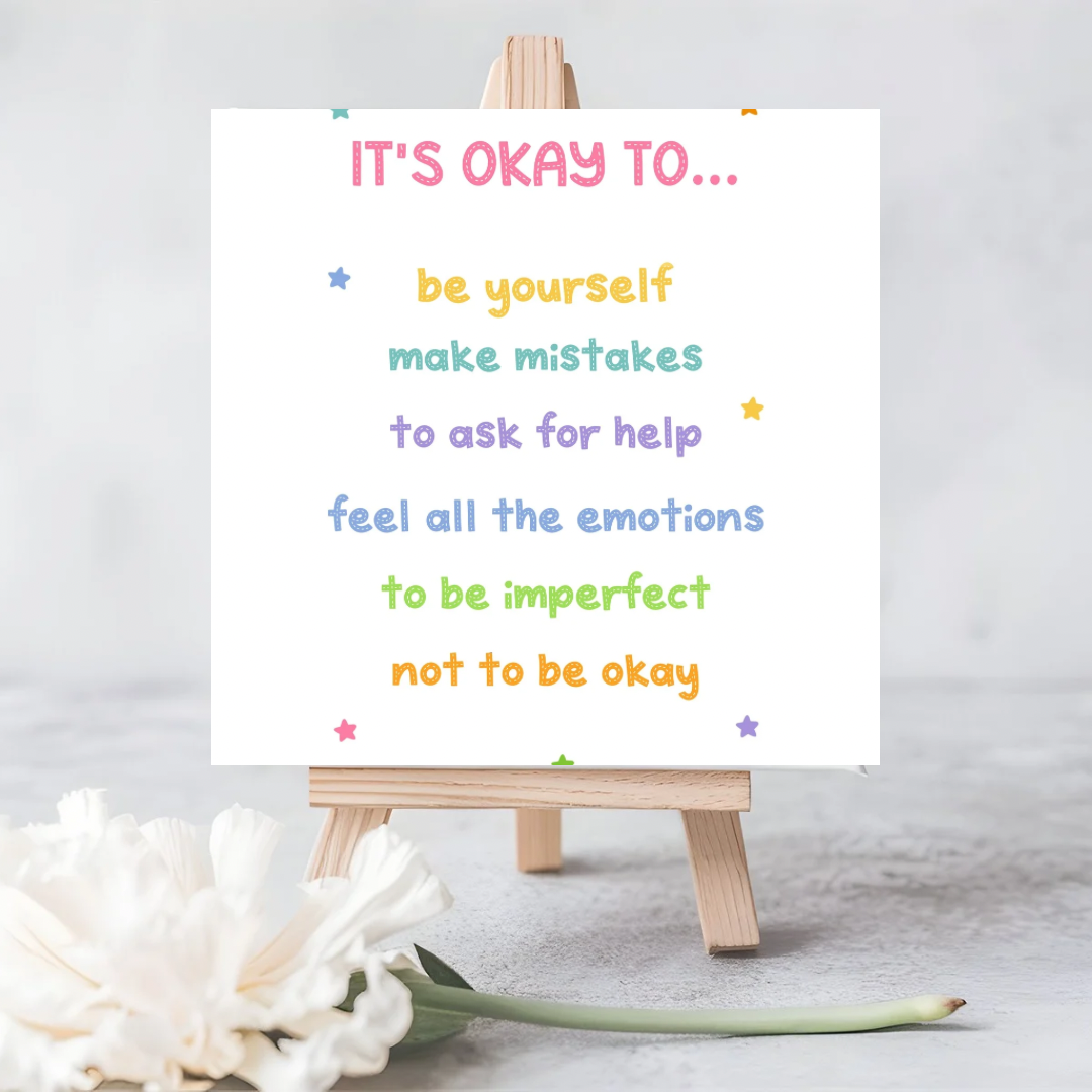 Eco-Friendly Well-Being Seed Card - ‘It’s Okay to…’ | Plantable Greeting Card