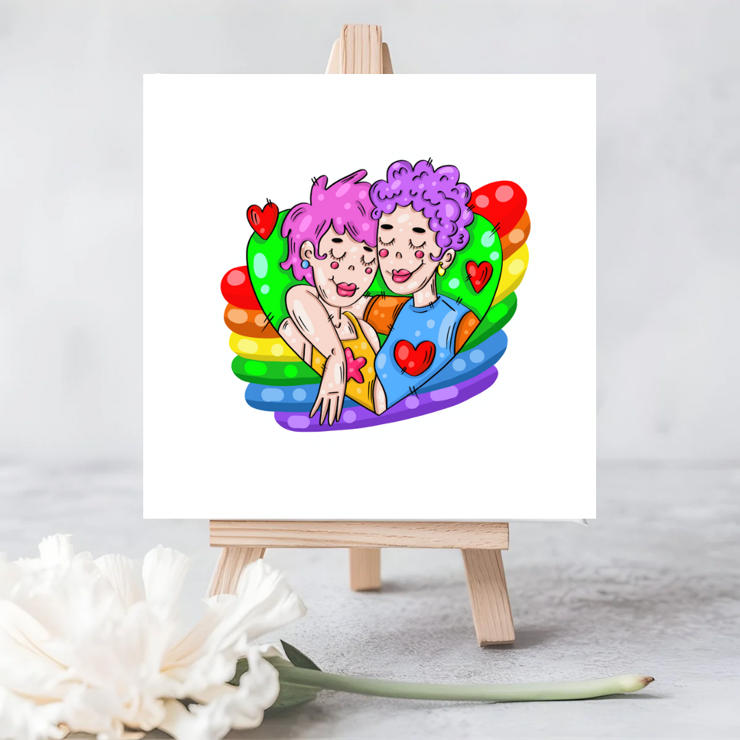 Adorable LGBTQ+ Greeting Card |Perfect for Any Occasion