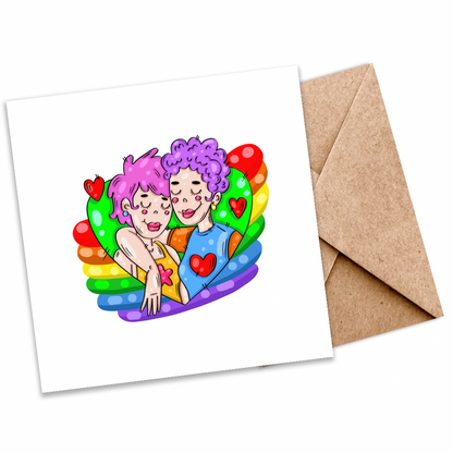 Adorable LGBTQ+ Greeting Card |Perfect for Any Occasion