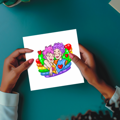 Adorable LGBTQ+ Greeting Card |Perfect for Any Occasion