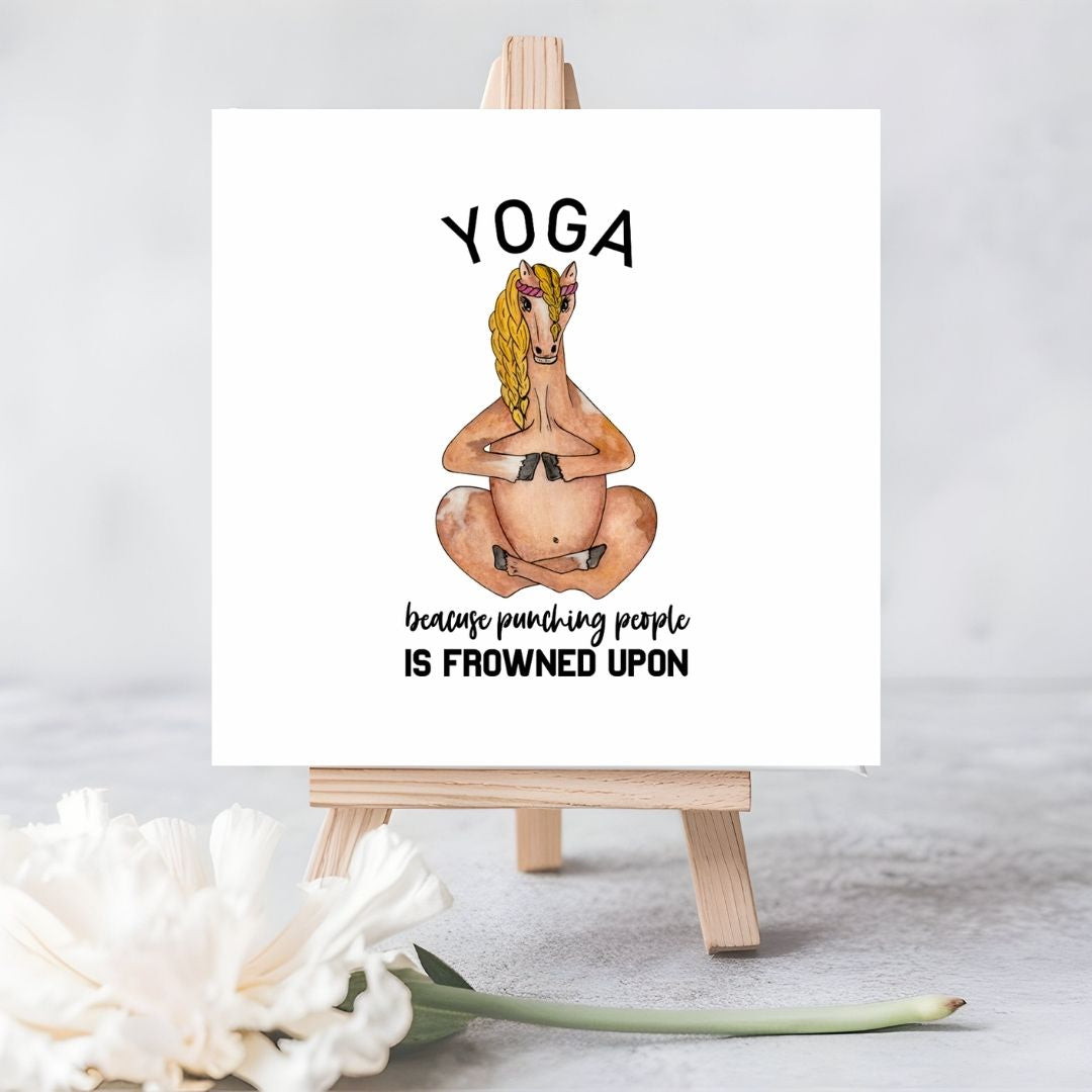 Yoga Over Punching | Eco-Friendly Plantable Card