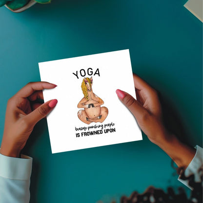 Yoga Over Punching | Eco-Friendly Plantable Card