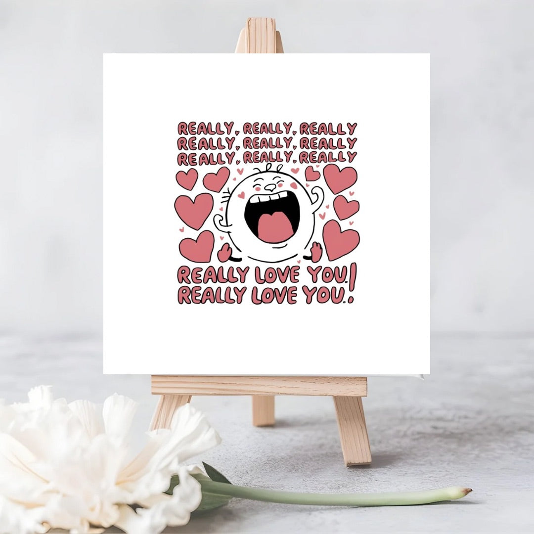 Really, Really Love You | Eco-Friendly Plantable Greeting Card