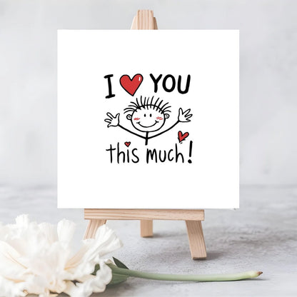 I Love You This Much | Eco-Friendly Plantable Greeting Card