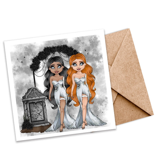 Gothic Brides Seeded Plantable Card – “Till Death Do Us Apart”