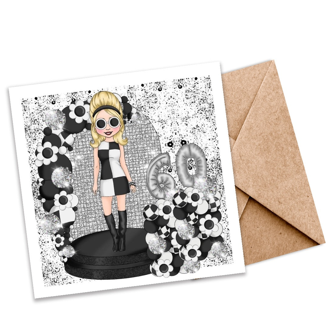 “Born in the Sixties” Customisable Seeded Card