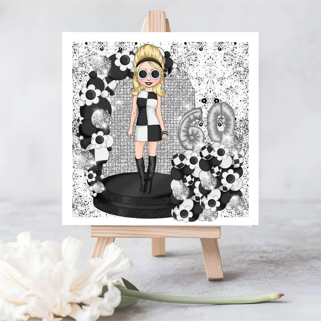 “Born in the Sixties” Customisable Seeded Card