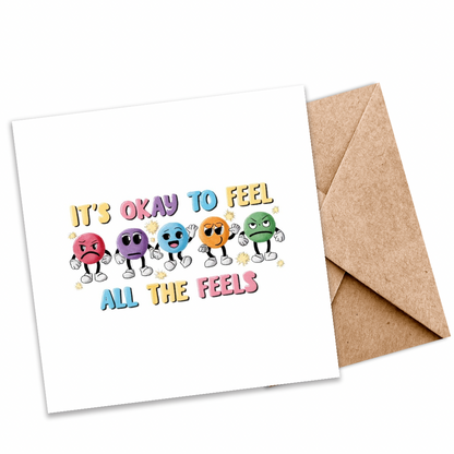 It’s Okay to Feel – Emotions Illustrated Encouragement Card