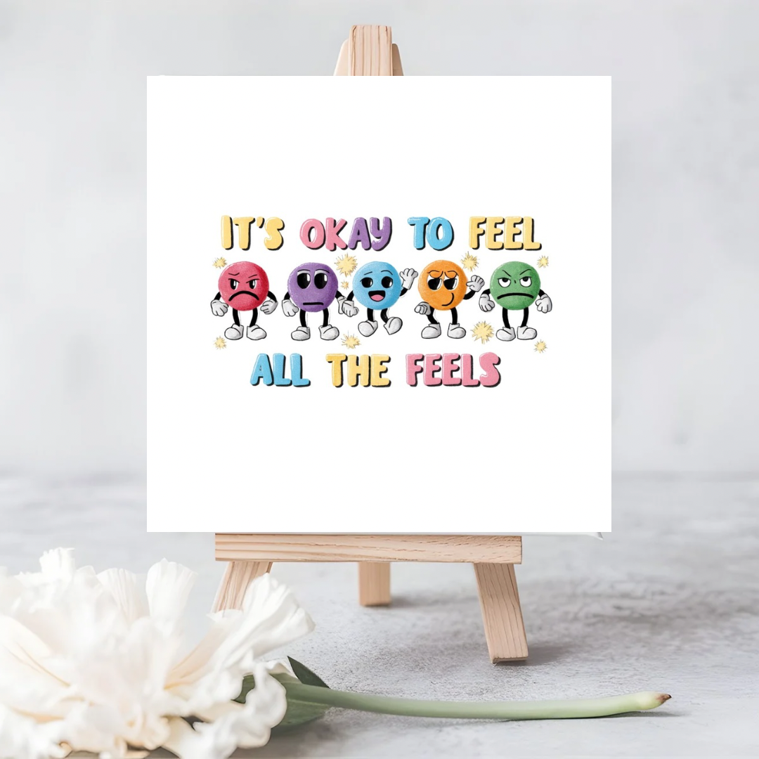 It’s Okay to Feel – Emotions Illustrated Encouragement Card