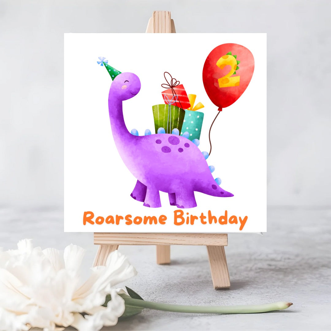 Roarsome Dinosaur Seeded Plantable Card