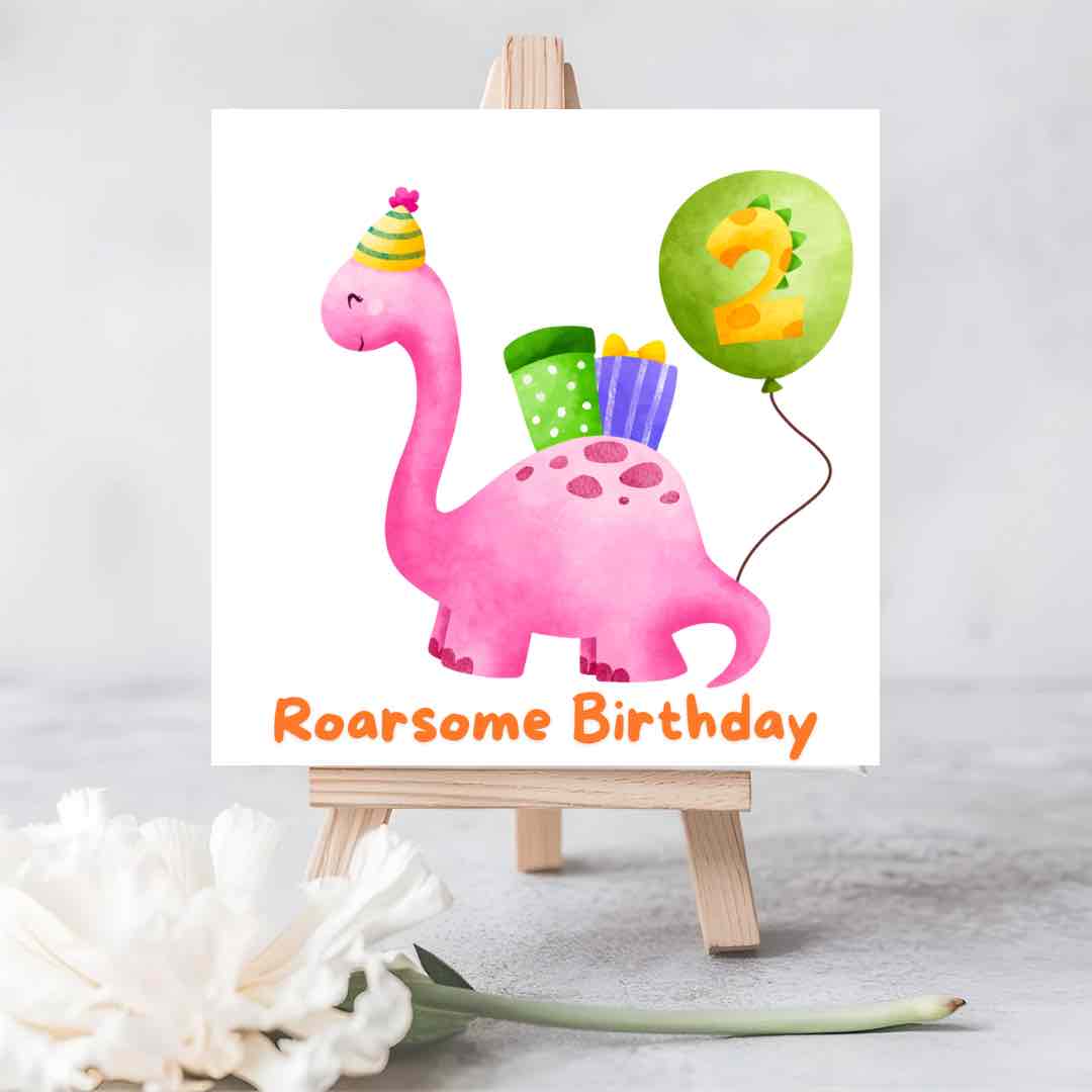 Roarsome Dinosaur Seeded Plantable Card