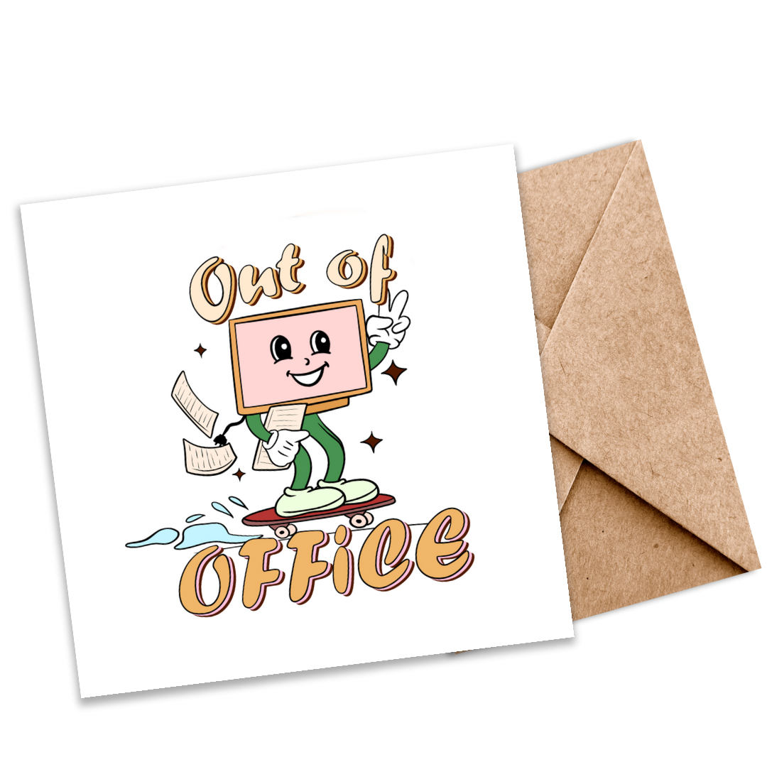 Eco-Friendly “Out of Office” Seeded Card | Plantable Greeting Card for New Adventures and Retirement