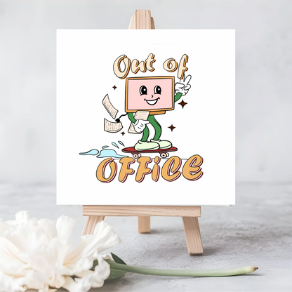 Eco-Friendly “Out of Office” Seeded Card | Plantable Greeting Card for New Adventures and Retirement