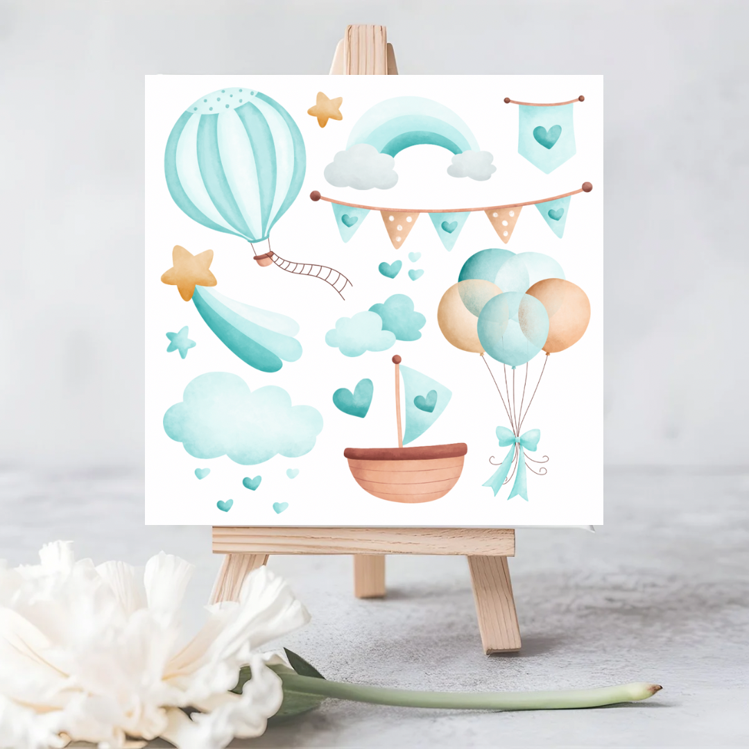 Eco-friendly Seeded Baby Card | Ideal for Celebrating Baby Showers and New Parents