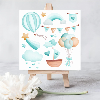 Eco-friendly Seeded Baby Card | Ideal for Celebrating Baby Showers and New Parents