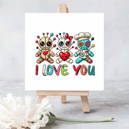 Unique Gothic Voodoo Doll Card  |Express Your Love with a Dark Twist