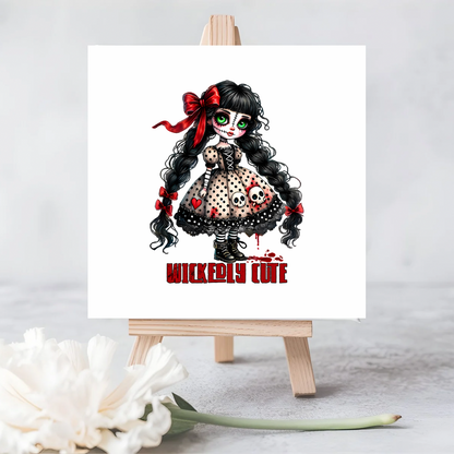 “Wickedly Cute” Gothic Seeded Card