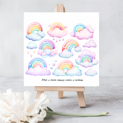 Celebrate the Joy of a Rainbow Baby with Our “After a Storm Comes a Rainbow” Seeded Plantable Card