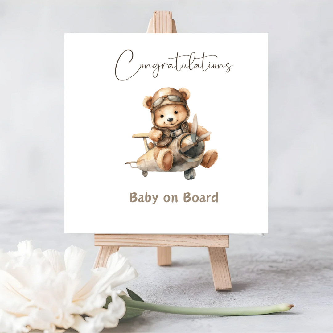 Baby on Board Eco-Friendly Seeded Card