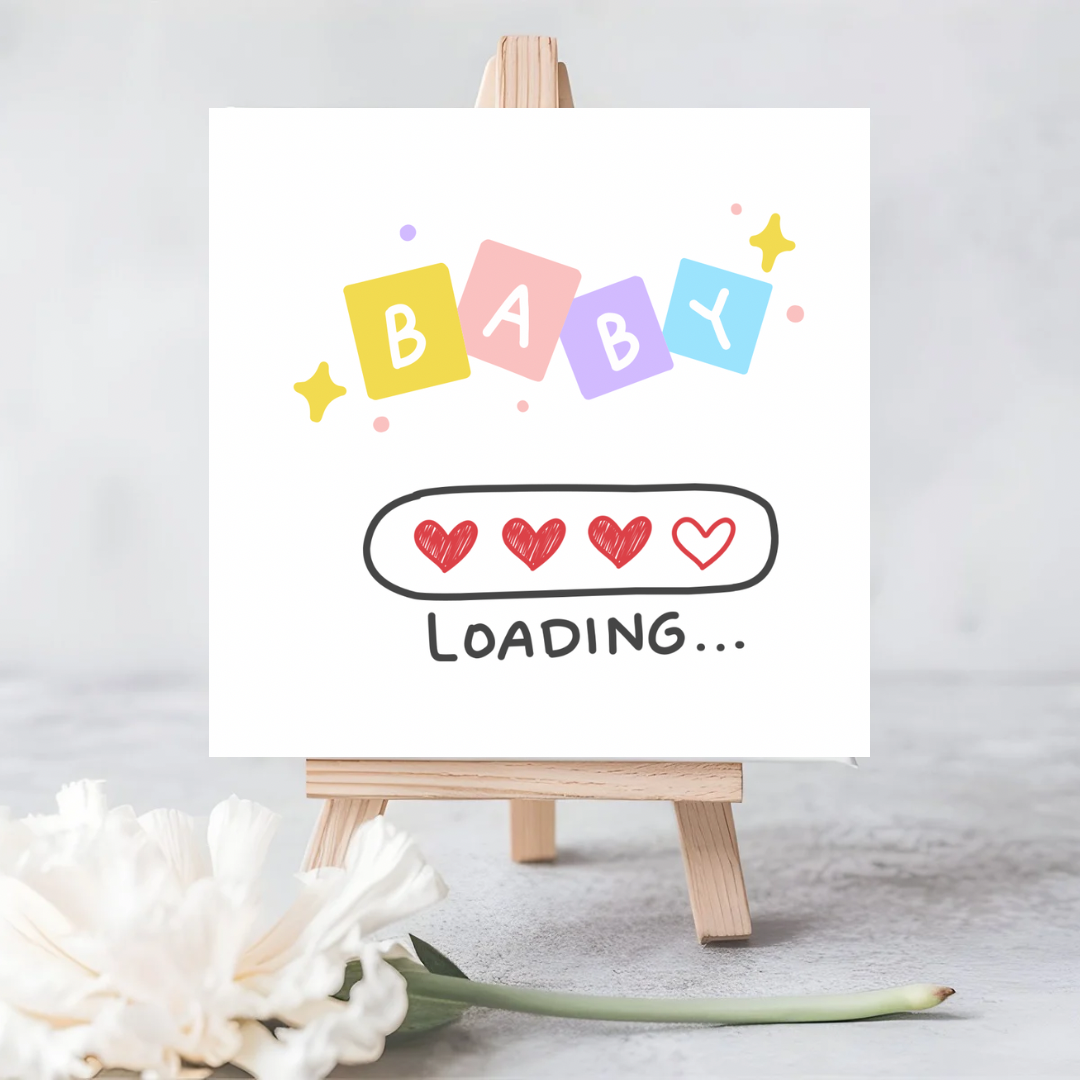 Baby Loading Seeded Plantable Card