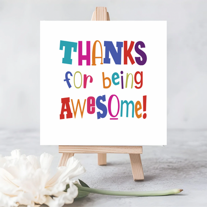 Thanks for Being Awesome” Seeded Plantable Card – Perfect for Showing Appreciation