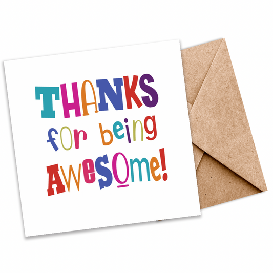 Thanks for Being Awesome” Seeded Plantable Card – Perfect for Showing Appreciation