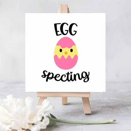 Egg-specting” Seeded Plantable Card | Perfect for Expecting Parents