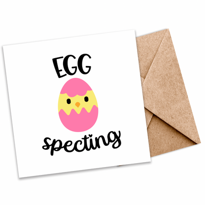 Egg-specting” Seeded Plantable Card | Perfect for Expecting Parents