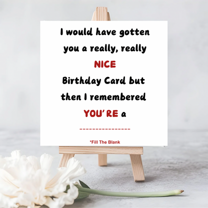 Fill-in-the-Blank Birthday Seeded Card